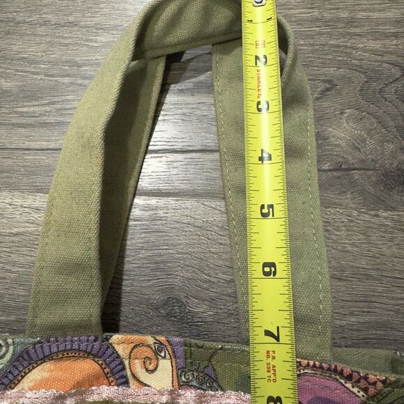 Laurel Burch Shoulder Horse Tote Bag Multicolor Horse Canvas Sequin Art Boho - Picture 10 of 10